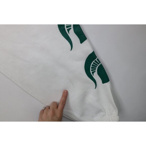 Vintage 90s Mens XL Distressed Michigan State University Sweatpants Joggers USA - Picture 14 of 14